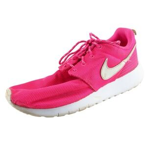 Nike Roshe Girls Athletic Size 5 Pink Fabric Lightweight Comfort Sneaker Running